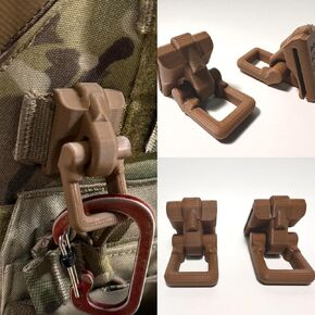 حلقة molle d ، لحزام molle ، وزن قوي وخفيف لحقائب الظهر carabiner grimlock وغيرها من الملحقات molle.