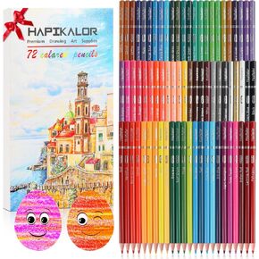 72 Colored Pencils for Adult Coloring Books, Professional Coloring Pencils Set, Art Supplies for Drawing, Coloring, Sketching, with Beautiful Gift Box Packing, Christmas Gifts for Adults Teen & Pro.