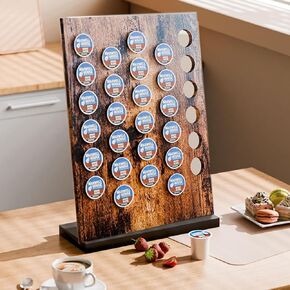 Coffee Pod Holder|K Cup Holder Pod Organizer For Counter,Home Kitchen Kpod Storage,Coffee Bar Accessories Rustic