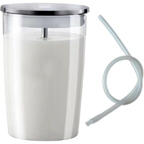 Clear Glass Milk Container,16.9 oz. Glass Milk Storage Container for Jura Automatic Coffee Machines