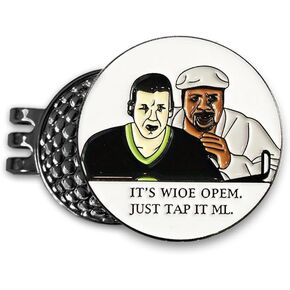 Funny Golf Ball Marker with Magnetic Hat Clip, for Putting Green Accessories Golf Gadgets for Men and Women, Golf Accessories for Golf Lovers
