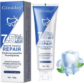 Hydroxyapatite Toothpaste for Enamel Protection and Tooth Strengthening, Repair and Protect Toothpaste for Sensitive Teeth. (1Pcs)