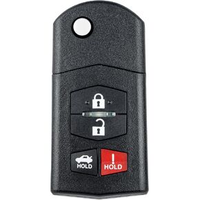 Key Fob Replacement for 2006-2015 Mazda MX-5 Miata/ 10-13 Mazda 3/ 09-13 Mazda 6 Car Keyless Entry Remote Control, BGBX1T478SKE125-01, 4 Buttons