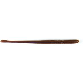 Roboworm Straight Tail Worm Bait (Oxblood Light/Red Flk., 6-Inch)