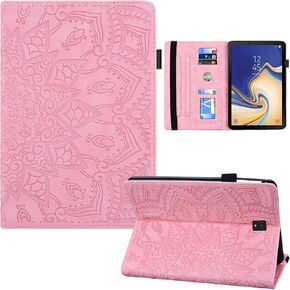 Galaxy Tab S4 10.5 2018 Case, RASUNE PU Leather Card Slot Multi-Angle Stand Cover with Auto Sleep/Wake Protective Folio Case for Samsung Galaxy Tab S4 10.5 2018 Model SM-T830/T835/T837 -Red