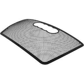 APS Premium Stainless Steel Black Mesh Grille Grill Insert Compatible with Audi Q7 2007 2008 2009 2010 2011 2012 2013 2014 2015 Main Upper N19-H73557B