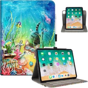 Rotating iPad Air 11 Inch Case M3/M2 (2025/2024), iPad Air 5th/4th Generation (2022/2020) 10.9 Inch for iPad Pro 11 Inch 4th/3rd/2nd/1st, 360 Degree Stand Cover with Pencil Holder, PinkBook