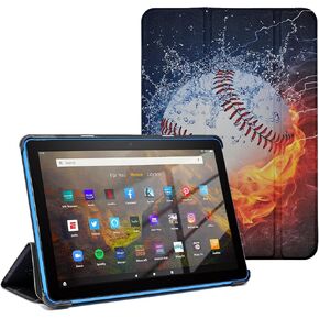YHB Case for All-New Kindle Fire HD 8 Tablet (12th/10th Generation 2020/2022 Release) & Fire HD 8 Plus ,PU Leather Folding Case Multi-Angle Stand Shockproof TPU Cover, Magical Cute Owl