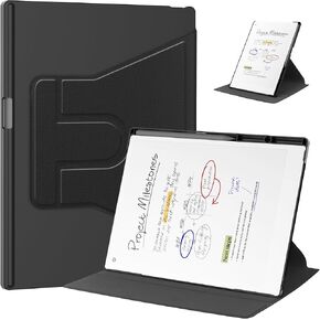 Case for Remarkable Paper Pro 11.8 Inch 2024 Released - 360 Degree Rotation Protective Stand with Built-in Pen Holder Auto Sleep/Wake Cover Case (Navy Blue)