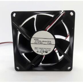 New for NMB 3110GL-04W-B79 Fan 80 * 80 * 25MM 3-Pin 12V 0.38A Fan Replace NMB 3110KL-04W-B79 Server Inverter Cooling Fan