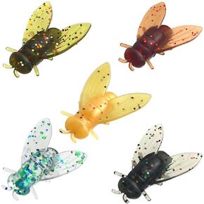 PVC Imitation Fly Soft Bait (5 خيارات ألوان ، 3 خيارات الحجم)