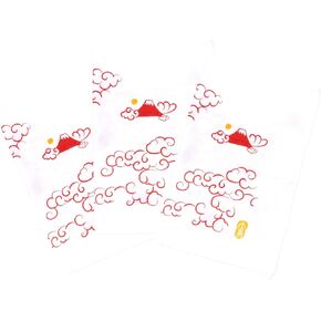 cluster Japanese Tenugui Double Sleeve Set, Anti Fraying Bleached Gauze, Set of 3 with Noshi Paper Bag (Snake, Tenugui, Set of 3) in Kuwait