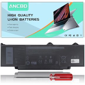 DR02P Laptop Battery Compatible with Dell Latitude 5440 5540 / Precision 3480 3490 3580 3590 Series 02X1V9 2X1V9 0803W6 803W6 R73TC GRWKG GTG7N 11.4V 54Wh/4623mAh