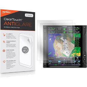 BoxWave Screen Protector for Garmin GTN 750Xi (Screen Protector ClearTouch Anti-Glare (2-Pack), Anti-Fingerprint Matte Film Skin for Garmin GTN 750Xi