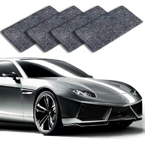 Nano Sparkle Cloth Car Scratches Remover 4 Pack, 2025 Upgrade Nano Sparkle Cloth for Car Scratch, Nano Magic Cloth with Disposable Gloves, Nano Cloth for Small and Medium Scratched on The Surface