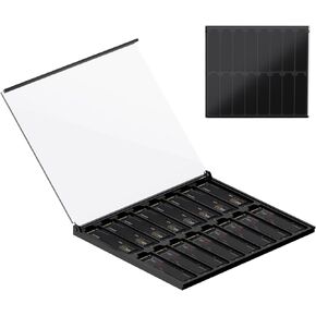 حالة تخزين أكريليك مقاومة للغبار لـ M.2 2280 NVME SSDS - يحمل منظم عرض سطح المكتب 16 محركًا داخليًا (حالة فقط)