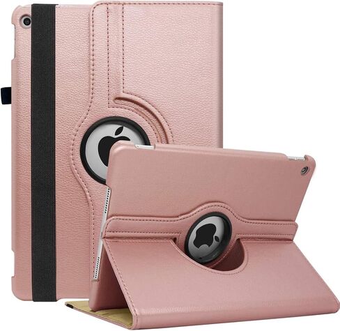 Rotating Case for iPad 9th Generation (2021) / 8th Generation (2020) / 7th Gen (2019) 10.2 Inch - 360 Degree Rotating iPad Case Stand Cover with Auto Wake Sleep Function (Black Hummingbird) in Kuwait