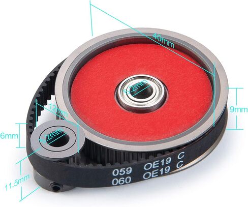 RC Belt Drive Transmission Gears System for 1/10 Axial SCX10 SCX10 II 90046 Upgrade (3.17mm) in Saudi Arabia