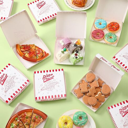 24 Pcs 14 Inch Pizza Planet Pizza Boxes for Toy Inspired Party Favor Extra Large Pizza Boxes Pizza Planet Decorations for Cartoon Story Birthday Party Pizza Planet Party Decorations, White Red in Saudi Arabia