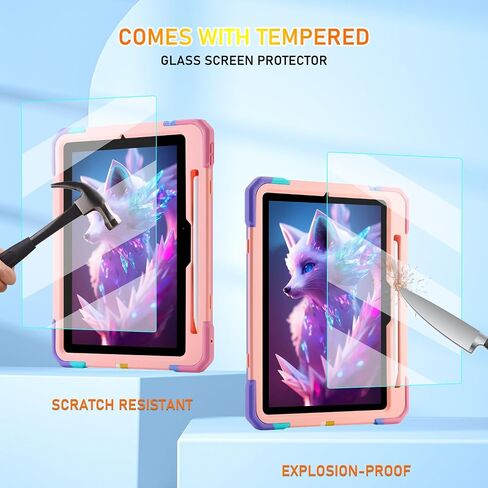 KCJ for iPad Pro 11 Case (M4) 2024 ، مع حامي شاشة زجاجي مقسى ، حالة وقائية لطيفة مع حامل قلم/حامل قلم رصاص/حزام للكتف لـ iPad Pro 11 2024 (الجيل الخامس) (Mint Green) in Kuwait