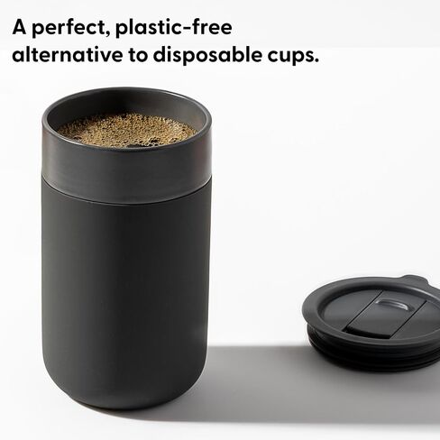 W&P Porter Ceramic Mug w/ Protective Silicone Sleeve, Terrazzo Cream 12 Ounces | On-the-Go | Reusable Cup for Coffee or Tea | Portable | Dishwasher Safe in Kuwait