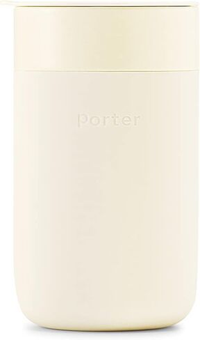 W&P Porter Ceramic Mug w/ Protective Silicone Sleeve, Terrazzo Cream 12 Ounces | On-the-Go | Reusable Cup for Coffee or Tea | Portable | Dishwasher Safe in Kuwait