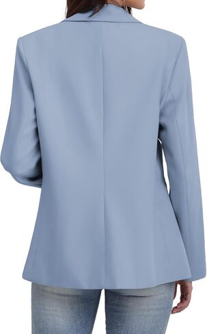 ELLEVEN Women's Blazer Business Casual Lightweight Suit - Long Sleeve Slim Fit Work Office Jacket with Pockets in Kuwait