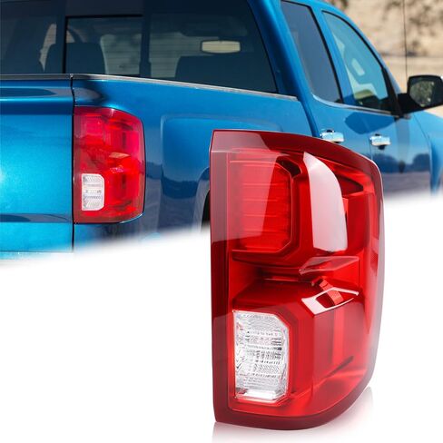 Left Driver Side LED Tail Light Compatible for 2016 2017 2018 Chevy Silverado 1500 High Country With Bulbs And Harness Rear Lamp 84288718 ‎GM2800294 in Saudi Arabia