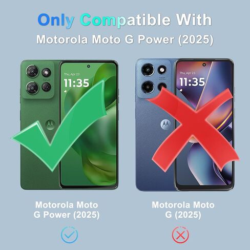 متوافق مع Motorola Moto G 5G 2025 CASE مع غطاء الكاميرا الشريحة+واقي الشاشة ، وحماية إسقاط الصف العسكري ، وغطاء هاتفي مقاوم للصدمة ، أسود ، أسود in Saudi Arabia