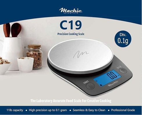 New C19 Food/Kitchen Scale Activation Weight 0.5g The Most Sensitive and Accurate Scale in Its Class Stainless Steel Load Sensors Cutting Edge Weighing Technology Proudly Based in USA Stainless W/B in Kuwait