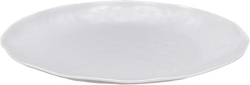 Yalin Oval Large Serving Platter, 16 Inch Melamine Serving Tray, Great for Restaurant, Steak, Salad and Everyday, Set of 2 White Dinner Plates in Kuwait