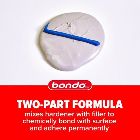 Bondo Body Repair Kit Ready Mix Pouches, Repairs One Large Hole Up to 3" with Patch, 1 Original Filler & Hardener, 1 Fiberglass Filler & Hardener, 1 Self-Adhesive Body Patch, 1 Spreader (BRKIT-2PK-ES) in Saudi Arabia