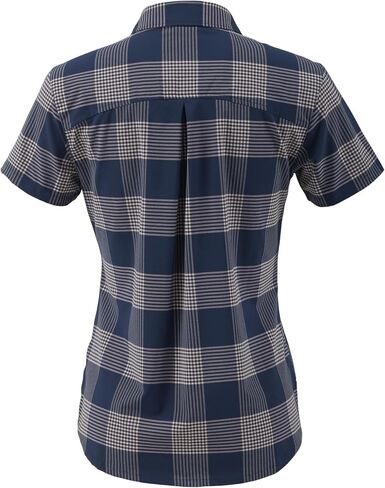 Flylow Women's Anderson Plaid Button-Up Shorts Sleeve UPF Shirt for Travel & Casual Wear in Kuwait