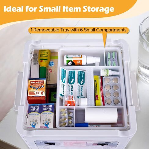 20 QT Plastic Storage Bins with Lids, Folding Storage Box with Removable Tray for Art Supply Craft Organizers, Sewing, Bead, Tool, Toy, Clear Storage Container with Wheels and Handle in Saudi Arabia