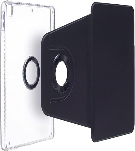 iPad 9 8 7 (10.2'') Case, iPad Air-3 (10.5'') iPad Pro-2 (10.5'') Case, DMaos Magnetic Detachable Smart Cover, 360° Rotation - White in Kuwait