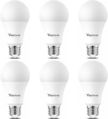 3500K LED Light Bulbs A19 100 Watt Equivalent (Not Dimmable), Natural White, 1600 Lumens, E26 LED Bulbs 15W, Energy Saving Light Bulb for Living Room (4 Pack) in Kuwait