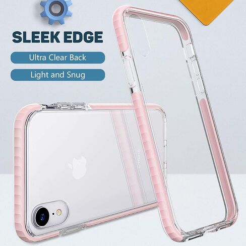 MATEPROX Compatible with iPhone XR Case Clear Thin Slim Anti-Yellow Anti-Slippery Anti-Scratches Cover Shockproof Bumper Case for iPhone XR 6.1'' (Blue) in Saudi Arabia