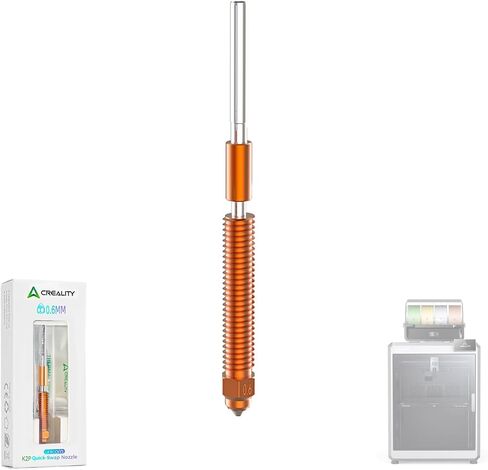 Creality K2P Unicorn Quick-Swap Nozzle Kit (4PCS) with Thermal Grease for 3D Printer K2 Plus, Swift Installation, High-Flow Printing, Upgraded Material, Multiple Aperture Options, 0.4mm, 0.6mm,0.8mm in Kuwait