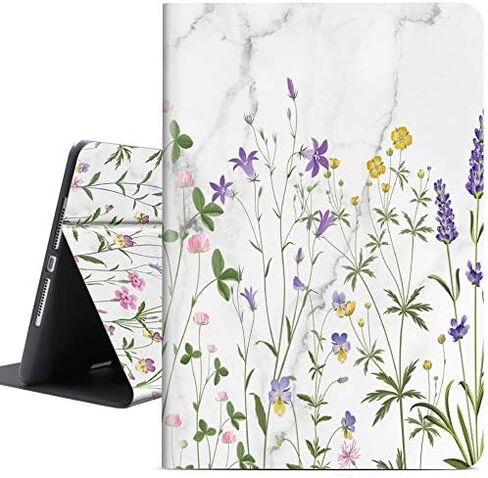 Soft TPU Case for iPad 10.2 / Air 3 10.5 2019 / iPad Pro 10.5 2017, Auto Sleep/Wake with Apple Pencil Holder [Anti Fingerprint][Anti Dirt][Waterproof][Anti Scratch] Case Cover (Country Garden) in Saudi Arabia