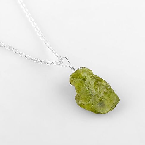 Thecraftman Natural Pyrite Necklace, Raw Gemstone Pendant Necklace, Genuine Rough Gemstone, Birthstone, Gift for Her, Healing Stone, 18 Inch in Saudi Arabia