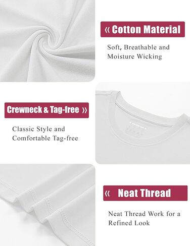 YUCOLEN Women's Cotton Short Sleeve Shirts UPF 50+ Soft Breathable Crew Neck T-Shirts Basic Tops in Kuwait