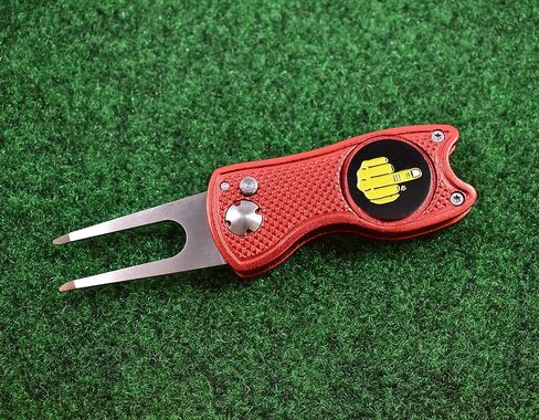 أداة إصلاح Divot Golf مع علامات كرة مضحكة - هدايا غولف رائعة - إصبع متوسط in Kuwait