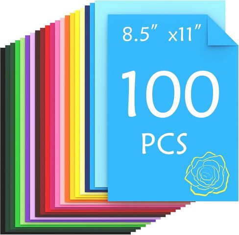 Ftumertly 40 Sheets Colored Cardstock, 20 Assorted Colors 180gsm/65lb Card Stock Paper 8.5 x 11 Card Stock Colored Paper, Colorful Cardstock Paper for Crafting, Christmas DIY Card Making, Scrapbooking in Saudi Arabia