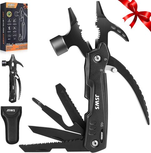 Christmas Gifts for Dad from Daughter Son Gifts for Men-Multi tool Camping Hiking Survival Gear 12-in-1 Hammer Multitool Cool Gadgets for Men-Christmas Stocking Stuffers for Men Dad Mens Gifts in Saudi Arabia