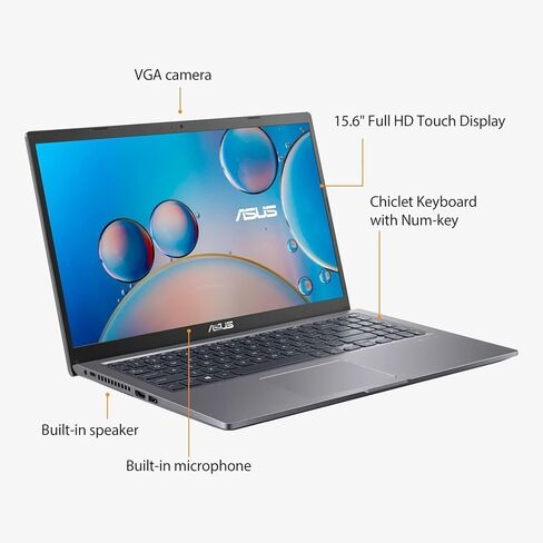 ASUS VivoBook Business Laptop, 15.6" FHD 1920x1080 Display, Core i3-1115G4 (Beats i7-8550U), 20GB RAM, 1TB PCIe SSD, Long Battery Life, SonicMaster Audio, HDMI, Thin & Light, Windows 11 Home in Kuwait