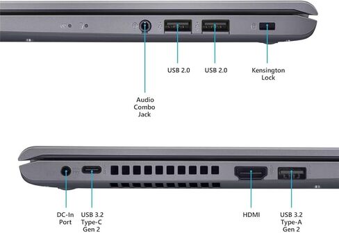 ASUS VivoBook Business Laptop, 15.6" FHD 1920x1080 Display, Core i3-1115G4 (Beats i7-8550U), 20GB RAM, 1TB PCIe SSD, Long Battery Life, SonicMaster Audio, HDMI, Thin & Light, Windows 11 Home in Kuwait