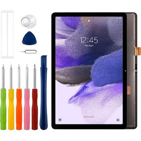 [New] 12.4" LCD Display Touch Screen Digitizer Assembly Replacement for Galaxy Tab S7 FE SM-T730 T733 T736B with Technical Repair Tools Kit-Black