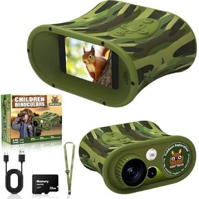 Spark Night Vision Binoculars for Kids, Birthday Gifts for Toddle Boys Girls, 2.5K UHD Night Vision Goggles with Flashlight, Kids Camera Includes 32GB TF Card to Save Photo and Video