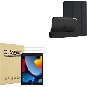 ProCase for iPad 9th Gen 2021/ iPad 8th Ge 2020/ iPad 7th Gen 2019 Case Bundle with 2 Pack Screen Protector for iPad 10.2 9th 2021/ 8th 2020/ 7th 2019