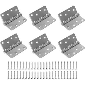 6 Pack Heavy Duty Door Hinges, 4 Inch Ball Bearing Door Hinges Stainless Steel Hinges with 1/4" Radius Corners, Heavy Duty Door Hardware for Left and Right Hand Door, Matte Black in Kuwait